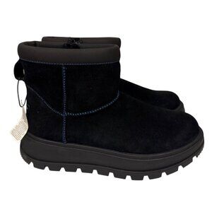NEW Koolaburra Ugg Women's Boots Mini Hybrid Suede Black Waterproof Size 7